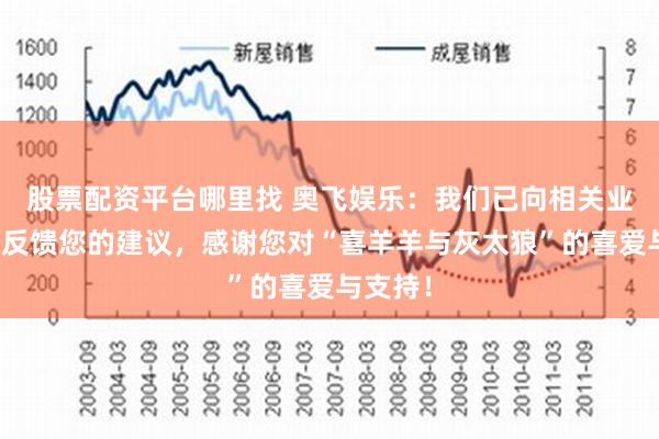 股票配资平台哪里找 奥飞娱乐：我们已向相关业务部门反馈您的建议，感谢您对“喜羊羊与灰太狼”的喜爱与支持！