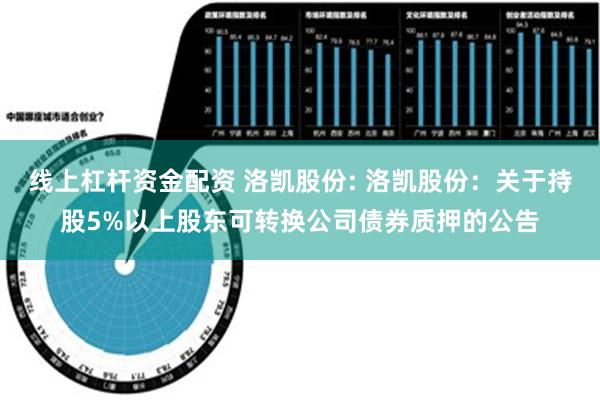 线上杠杆资金配资 洛凯股份: 洛凯股份：关于持股5%以上股东可转换公司债券质押的公告